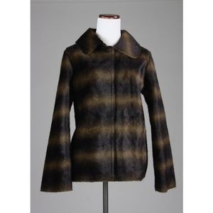 Vintage Bisou Bisou Snap Front Faux Fur Coat